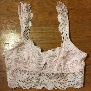 Light Pink Aerie Floral Bralette
